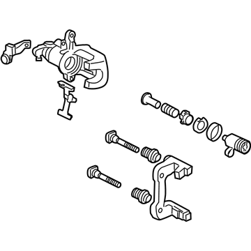 Acura 43019-TK4-A00 Left Rear Caliper Sub-Assembly