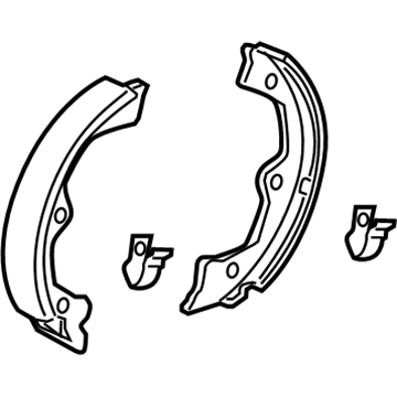 2008 Acura RL Brake Shoe Set - 43053-SJA-000