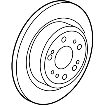 Acura 42510-TK4-A01 Rear Brake Rotor