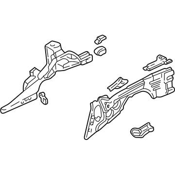 Acura 04656-SL0-L00ZZ Panel Set, Left Rear Frame