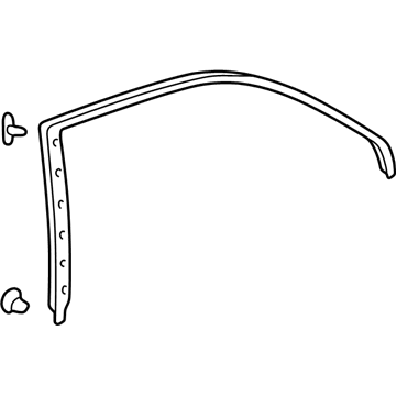 Acura 72865-SZ3-003 Sub-Seal, Left Rear Door