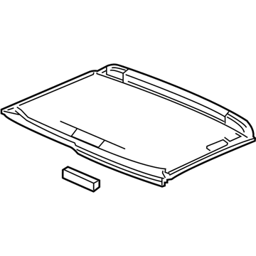 Acura 70600-TZ5-A01ZF Sunshade Assembly (Platinum Gray)