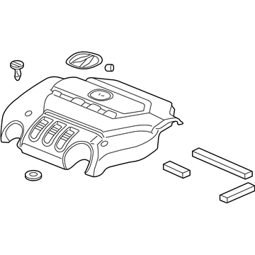 2011 Acura RL Engine Cover - 17121-RKG-A00