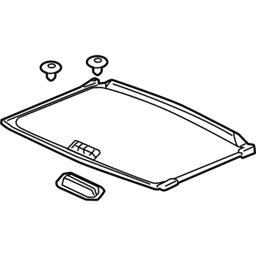 Acura 70600-TR6-A01ZF Sunshade Assembly (Light Jewel Gray)