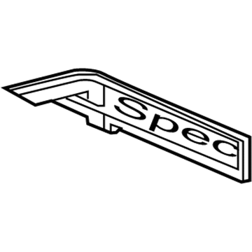 Acura 75732-T3R-A01 Rear Emblem (A-Spec)