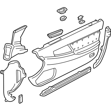 2003 Acura NSX Door Trim Panel - 83533-SL0-A01ZA