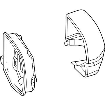 Acura 76255-TZ6-C11ZC Housing Set, Driver Side (Crystal Black Pearl)