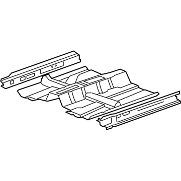 Acura 65100-TL2-A10ZZ Floor, Front