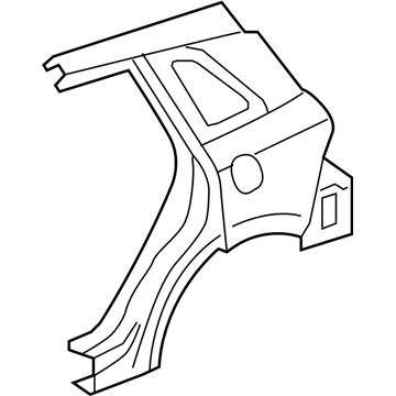 Acura 04646-STK-A90ZZ Panel Set, Left Rear (Outer) (Dot)