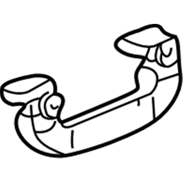 Acura 83240-S0K-A00ZC Grab Rail Assembly (Mild Beige)