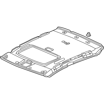 Acura 83200-S0K-A50ZB Lining Assembly, Roof (Seagull Gray) (Sunroof)