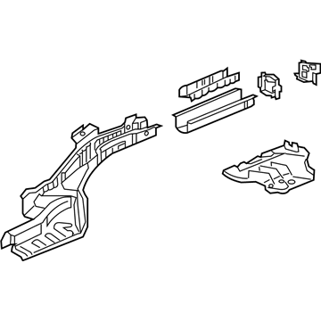 Acura 65610-TX6-A00ZZ Frame, Right Rear