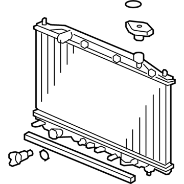 2013 Acura ZDX Radiator - 19010-RYE-H01