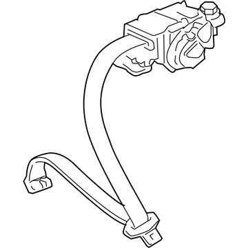 Acura 04827-SJA-A04ZB Outer Set, Rear Center Seat Belt (Gray)