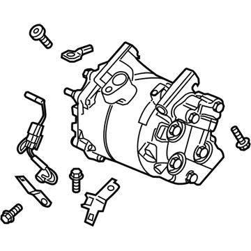 Acura 38810-R4H-A01 Air Conditioning Compressor Component