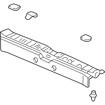 Acura 84640-S3V-Q00ZB Lining Assembly, Rear Panel (Moon Lake Gray)