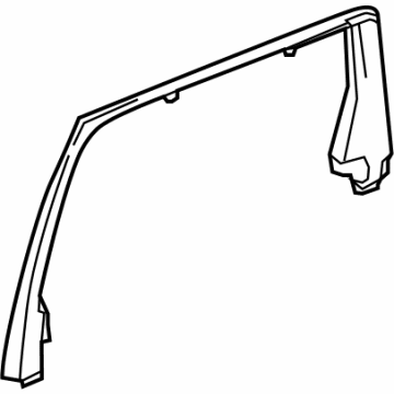 Acura 72942-TYA-A11 Garnish, Rear Right Door Sash