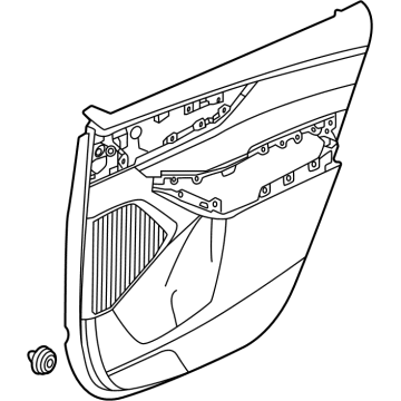 Acura 83751-TYA-A31ZE Base Left, Rear (Alluring Ecru)