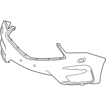 Acura 04711-TJB-A90ZZ Front Bumper Face (Dot)