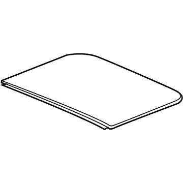 Acura 70251-TJB-A01 Rear Glass, Sunroof