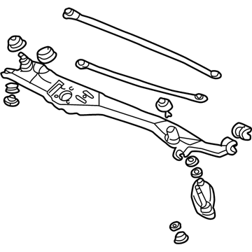 2002 Acura RL Wiper Pivot Assembly - 76530-SP0-A02