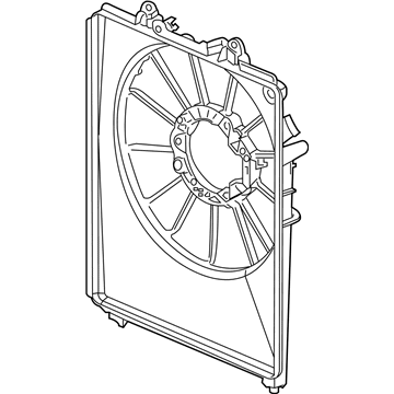 Acura 38615-5YF-A01 Condenser Fan Shroud