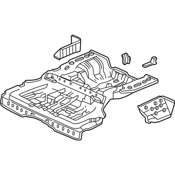 Acura 04655-SZ3-A04ZZ Panel Set, Rear Floor