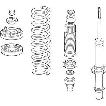 Acura 51601-SJA-305 Right Front Shock Absorber Assembly