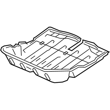 Acura 74541-TZ3-A00 Under Cover, Rear