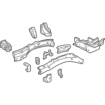 Acura 60910-SZN-A00ZZ Frame Complete Left, Front Sde