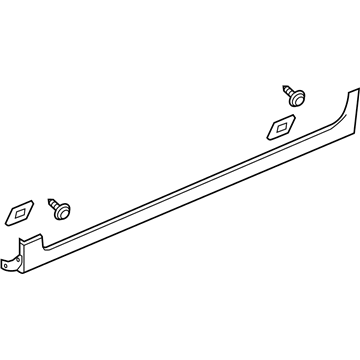 Acura 71800-TV9-A31ZA Garnish Assembly, Passenger Side Sill (Modern Steel Metallic)