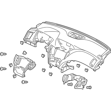 Acura TLX Instrument Panel - 77100-TZ3-A12ZA