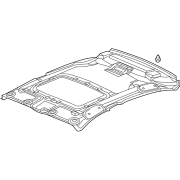 Acura 83200-TY2-A11ZC Lining, Roof (Premium Black)