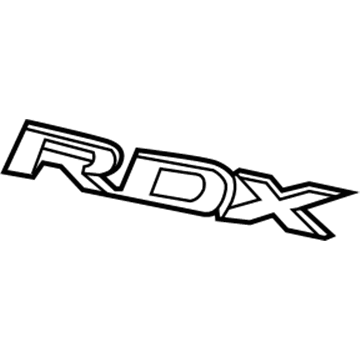 Acura 75722-TX4-A01 Rear Emblem Set (Rdx)