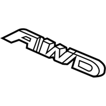 Acura 75719-TX4-A01 Rear Emblem (Awd)