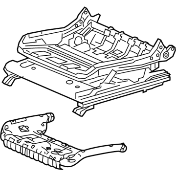 Acura 81536-TJB-A21 Frame Left, Front Cushion