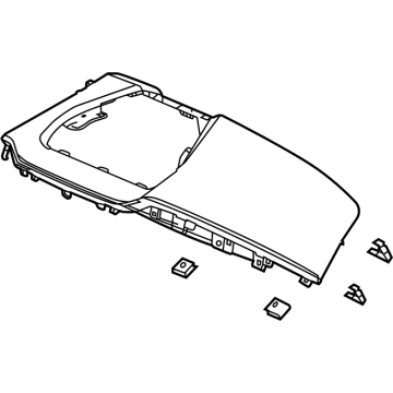 Acura 77105-TYA-A12ZC Pad, Assembly (Deep Black)