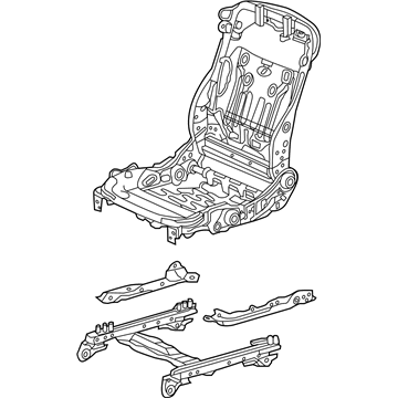 Acura 81126-TY3-A22 Frame Right, Front Seat