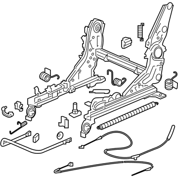 Acura 81310-TZ5-A81 Device, Passenger Side Middle Seat