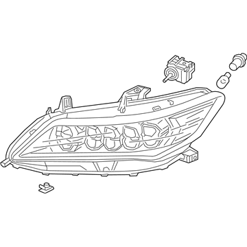 Acura 33150-TY2-A03 Left Headlight Assembly