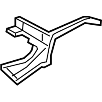 Acura 65790-TT1-A00ZZ Crossmember, Left Rear Floor (Upper)