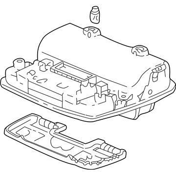 Acura 83250-S87-A01ZF Overhead Roof Console (Seagull Gray)