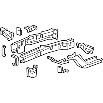 Acura 60910-SJA-A00ZZ Frame, Left Front Side