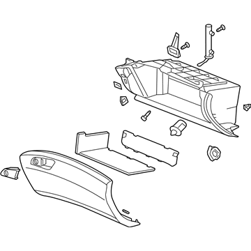 Acura 77510-TL7-A11ZB Glove Box Assembly (Premium Black)