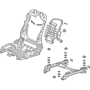 Acura 81126-TZ5-A62 Frame, Right Front Seat