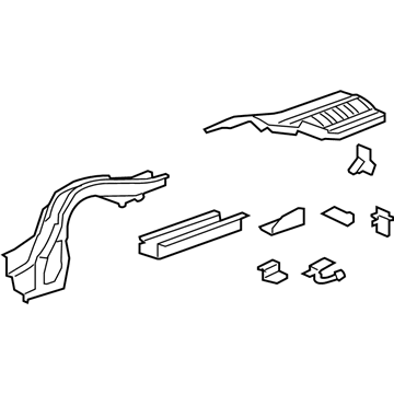 Acura 65610-TL2-A01ZZ Frame, Right Rear