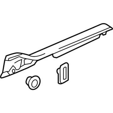 Acura 84201-TX4-A03ZA Garnish Assembly, Right Front Side (Inner) (Sandstorm)