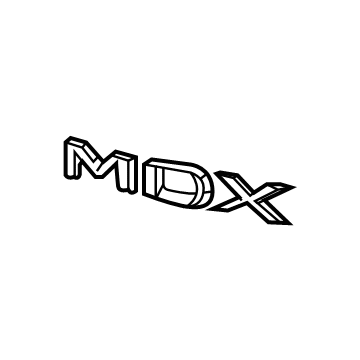 Acura 75722-TYA-A01 Rear Set Mdx Emblem