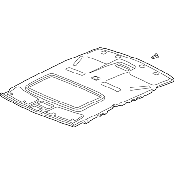 Acura 83200-SZ3-A00ZC Lining Assembly, Roof (Mild Beige) (Sunroof)