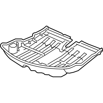 Acura 74550-TA1-000 Rear Body-Under Cover